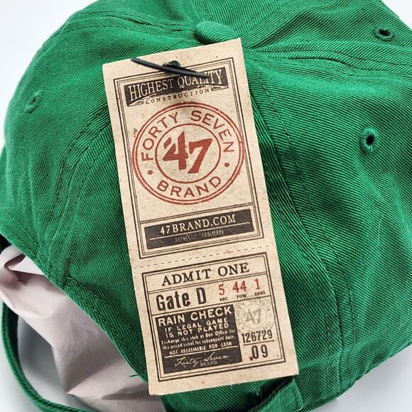 University of Oregon Ducks 47 Brand Green Hat Cap Embroiderd UO New with Tags - Picture 6 of 9